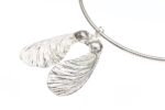 Handmade Sterling Silver Sycamore Seed Pendant - Image 2