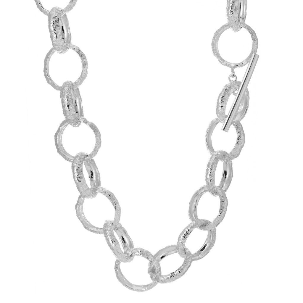 American Oak Acorn Cup Silver Belcher chain - Jane Orton Jewellery