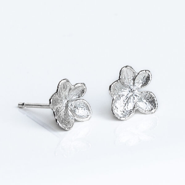 Handmade Sterling Silver Hydrangea Earrings