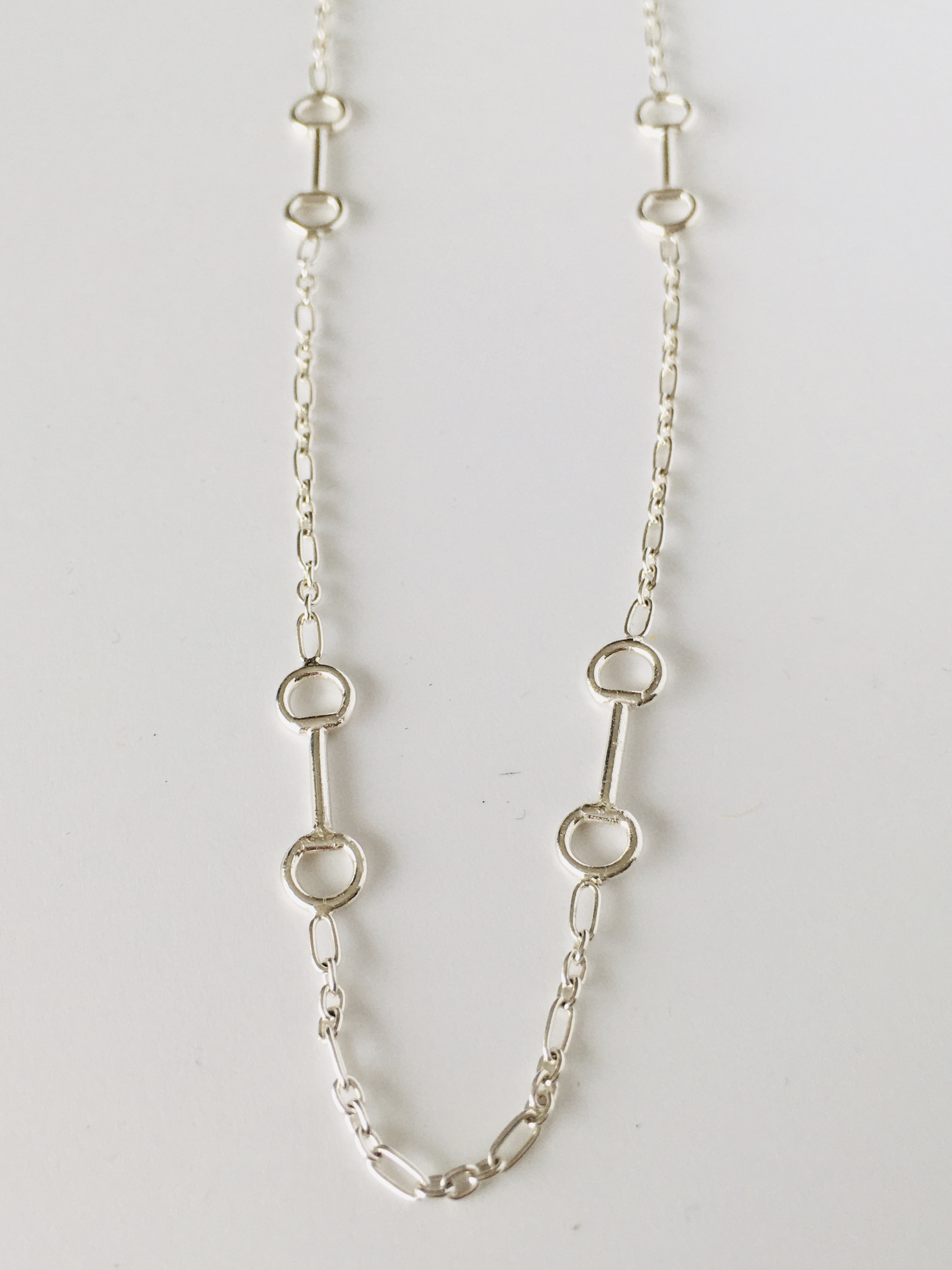 Sterling Silver Snaffle Necklace - Jane Orton Jewellery