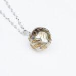 Silver-Etched-ball-handmade-necklace