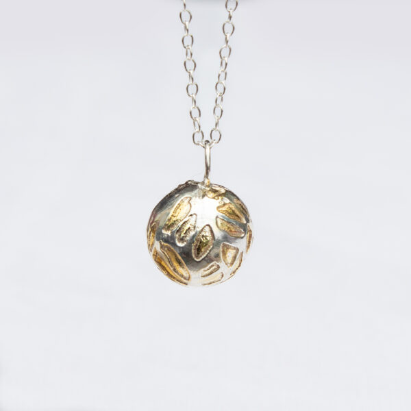 Handmade-ball-pendant-silver