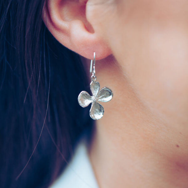 Hydrangea dangle earrings