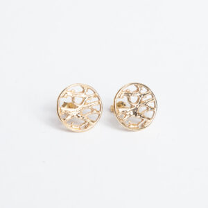 Cactus-core-gold-stud-earrings-handmade-Jane-orton
