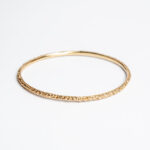 Textured-bangle-catkin-silver-gold-handmade