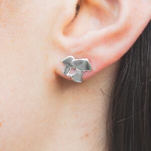 Mushroom-earrings-silver-stud-Jane-orton