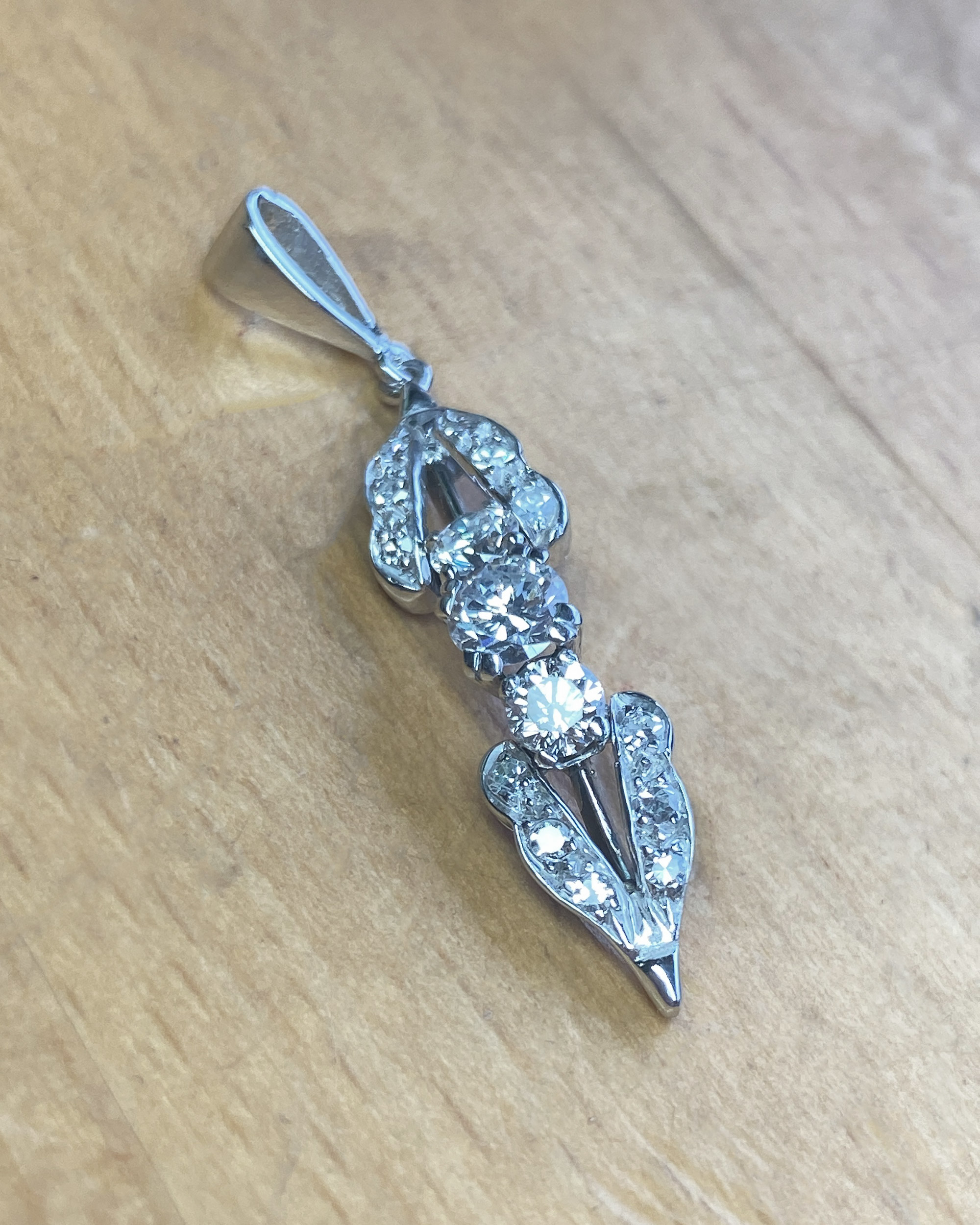 Remodelled Diamond Pendant
